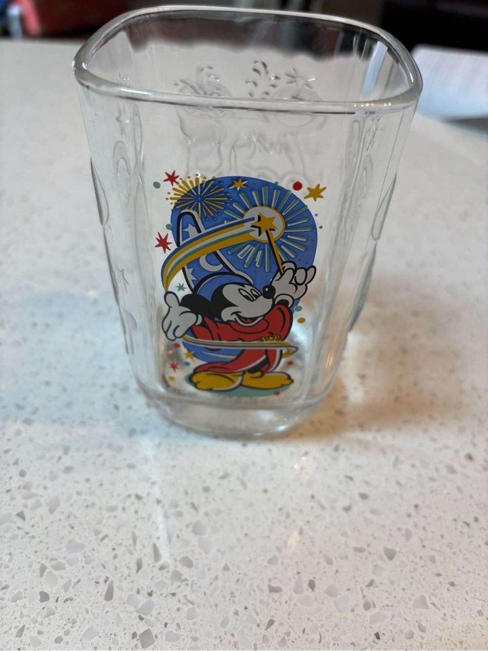 McDonald's Mickey Mouse Glass Cup 2000 Collectible Vintage